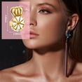 thumbnail image 3 of Earring Lifters Backs, 4 Pairs Secure Earring Backs for Droopy Ears, Hypoallergenic Adjustable Magic Earring Backs Tiara Earring Backs for Heavy Earring (3Gold, 1Silver), 3 of 5