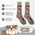 thumbnail image 4 of Men's Beware of Dog Bulldog Crew Socks, 4 of 5
