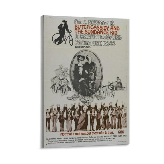 Butch Cassidy And The Sundance Kid Western Classic Canvas Wall Art Home Decor Poster Wall Art Hanging Picture Print Bedroom Decorative Painting Posters Room Aesthetic