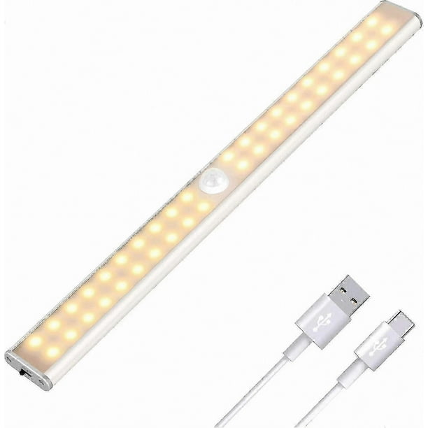 Rechargeable LED Closet Light with Motion Sensor, 4 Modes, Warm White, 30cm Length