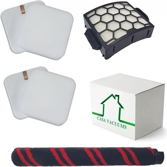 2 1 Filter Kit   Soft Brushroll Compatible with Shark Rotator Pet Lift-Away ADV Upright Vacuum with DuoClean PowerFins HairPro and Odor Neutralizer Technology LA700 LA702. XFFK320 XHF320 1539FC3000