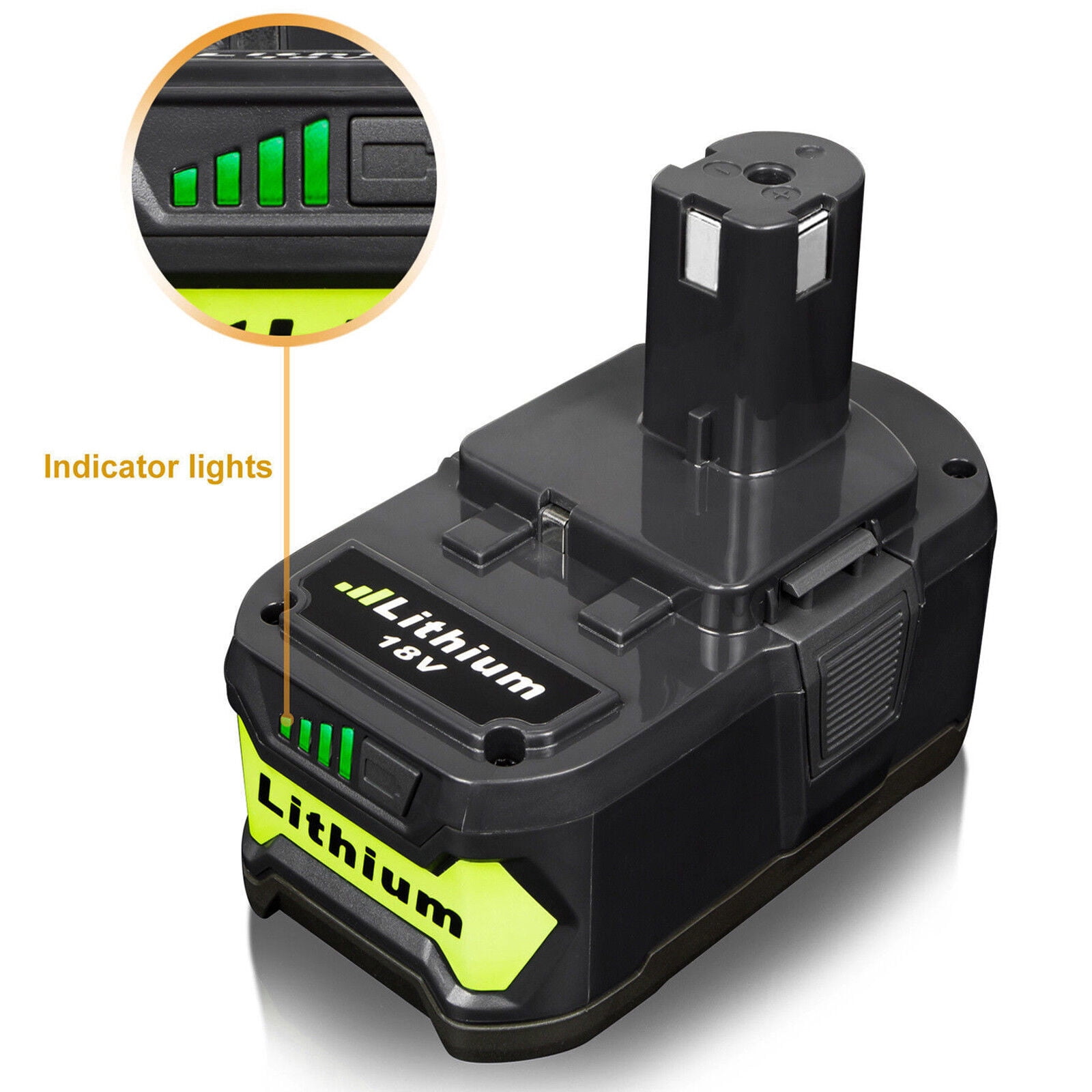 For RYOBI P108 18V One+ Plus High Capacity Battery 18 Volt Lithium-Ion New 6.0Ah
