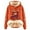 A-Orange302, variant on XIAONU Cute Cow Print Lined Hoodie Women's Casual Fashion Long Sleeve Pullover Sweatshirt for Winter Warmth and Comfort