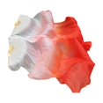 thumbnail image 1 of Abanico de seda para danza del vientre, hecho a mano, 1 par izquierdo y derecho para accesorios de disfraces de carnaval. blanco a rojo, 1 of 7