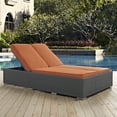 thumbnail image 4 of Ergode Sojourn Outdoor Patio Sunbrella Double Chaise - Chocolate Tuscan, 4 of 4