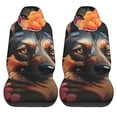 thumbnail image 2 of Fotbe Colorful Flower German Shepherd Pattern Automotive Seat Covers for Cars Trucks and SUVs – Car Seat Covers for Front Seats,Protective Seat Covers,Vehicle Seat Covers, Set of 2, 2 of 9