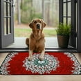 thumbnail image 4 of Shangniulu Sheila Wenzel-Ganny Bohemian Mandala Welcome Mat, Decorative Door Mat, Door Mat with Non-Slip Rubber Backing, Easy Cleaning, Traps Dirt, Rug for Entry, Patio, Garage 19.68*39.37 in, 4 of 6