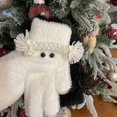 thumbnail image 4 of Knit Lovely Mitten Soft Plush Gloves with Bowknot and Braids Detail for Children and Women Winter Photo Props White, 4 of 4