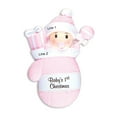 thumbnail image 4 of Ornaments by Elves Personalized Baby's First Christmas 2024 Ornament Pink Mitten Ornaments .25lbs, 4 of 10