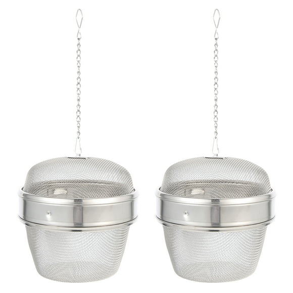 GOOHOCHY 2 cestas multifunción para limpiar joyas, de acero inoxidable, con infusor de condimentos y colador de sopa.