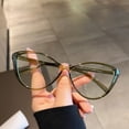 thumbnail image 1 of Gafas de miopía con montura grande y forma de ojo de gato para mujer, estilo retro, antiluz azul, estilo sencillo, gafas con montura sencilla, 1 of 6