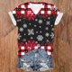 thumbnail image 2 of Blusas de Manga Corta para las Mujeres Causal Cuello en V Camiseta Sólida, Blusas de Verano de las Mujeres para el Hogar Y Diario, 2 of 3
