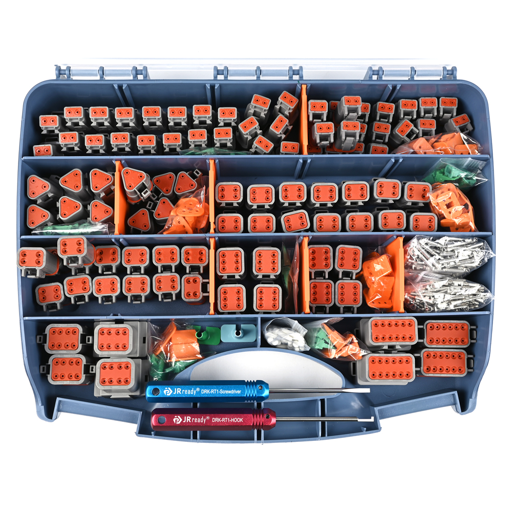 JRready ST6315 DT Deutsch Connector Kit, 2 3 4 6 8 12 Pin Gray