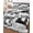 Black White, variant on Twin XL Quilt Bedding Set, Eiffel Tower Reversible Summer Quilt 3 Pieces, European Architectural Retro Hand-Painted Lightweight Bedspreads Coverlets with 2 Pillow Shams for All Seasons