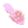 thumbnail image 2 of Zapatos de vestir de princesa, zapatos de vestir para niños, tacones, sandalias de gelatina portátiles para niñas. rosa claro, 2 of 9