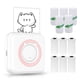 thumbnail image 1 of Impresora fotográfica todo en uno Impresora portátil multifunción Mini impresora instantánea inalámbrica Compatible con conexión BT para teléfono inteligente con 6 rollos de papel térmico y 5 rollos d, 1 of 8