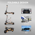 thumbnail image 4 of JUN LING Electric Scooter - 3200W Motor, 10”Off-road Tires, up to 35mph & 40Miles Range, Folding Commuting E-Scooter for Adults, 4 of 10