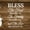 Bless The Food Wall Sign, variant on Elephant Stock Gather At The Table Typography Wall Art - Horizontal Multi Panel Canvas - Dining Room Wall Decor - Inspirational And Typography Multi Panel - Brown And Beige Decor - 26" x 12"