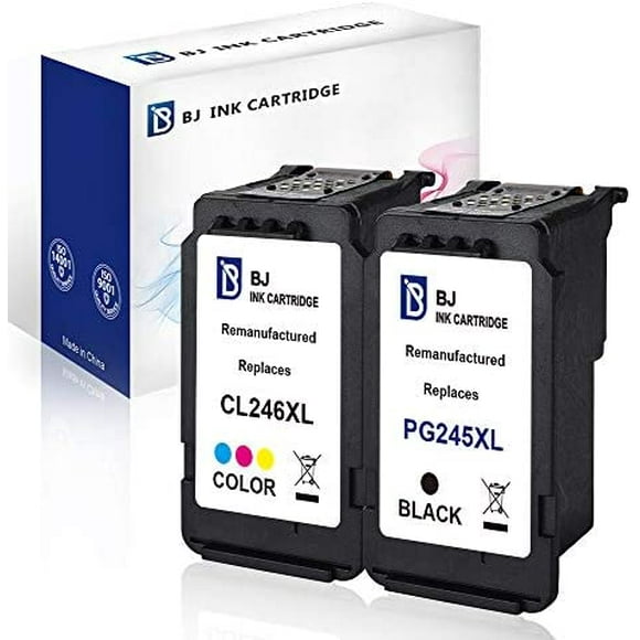 BJ Remanufactured Ink Cartridge Replacement for Canon PG-245XL 245 XL CL-246XL 246 XL Work with Canon Pixma iP2820