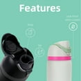 thumbnail image 4 of Replacement Lid for Owala Freesip, One Button Top Replacement, Leakproof BPA-Free School Kids Water Bottle Cap Replacement Compatible with Black Owala 24oz 32oz 40oz 16oz, 4 of 6