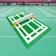 thumbnail image 5 of Paquete de Material modelo de cancha de bádminton, cancha de bádminton en miniatura, regalo de bádminton de escritorio para decoración del hogar,, 5 of 9