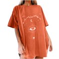 thumbnail image 2 of Pntutb Blusa de manga corta casual con estampado de mangas caídas vintage para mujer Pntutb Pntutb-150, 2 of 9
