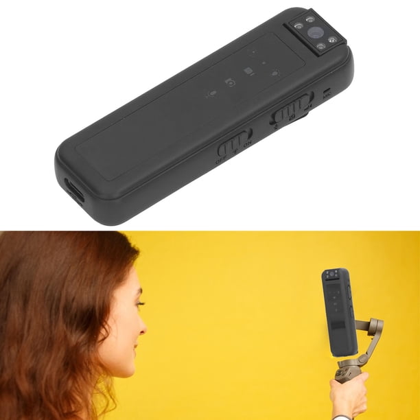 Cámara de Video ANGGREK Mini Cámara Corporal con Luz Indicadora LED de Metal con Clip para Oficina
