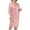 Pink, variant on Women Dress Summer Sequin Short Sleeve Knee Length Midi Dresses Ladies Evening Party Dress Formal Business Chic Clothes
