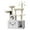 White 8103, variant on 2-in-1 Cat Tree with Litter Box Enclosure 55.1" Furniture Style Cat Tower with Hidden Litter Box Cabinet Cats Condo with Hammock Basket Plush Perches Sisal Scratching Posts Anti-Tip Strap White