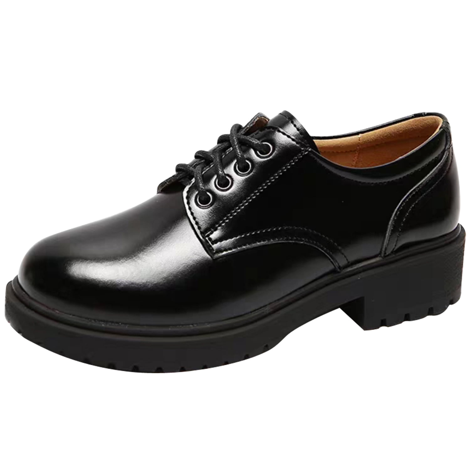 Womens leather Oxford uniform dress shoes for ladies Togo Ubuy