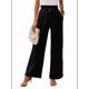 thumbnail image 3 of Pantalones de Salón Anchos para Mujer, Color Negro, Talla M, 3 of 8