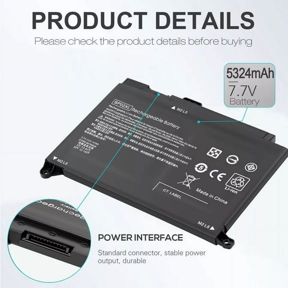 BP02XL Battery For HP Pavilion 15 Series 15-AU010WM 15-AU018WM 15-AU057CL