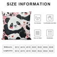 thumbnail image 5 of Cute Cartoon Panda Throw Pillow Covers Decorative Square Pillowcase Cushion Covers for Sofa Couch Living Room Bedroom, 5 of 5
