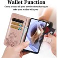 thumbnail image 5 of Wallet Phone Case for Motorola Moto G31, PU+TPU Shockproof Leather Flip Kickstand Case with Magnetic Clasp and Cash Card Slots Holder Cover for Moto G31 SYC Rose Gold, 5 of 8