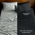 thumbnail image 5 of Bare Home Cooling Performance Jersey Knit Stretch Sheet Set, Moisture-Wicking & Breathable, 4-Way Stretch Bed Sheets, Envelope Pillowcases (Full, White), 5 of 10