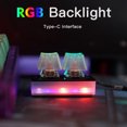 thumbnail image 3 of Intercambio en caliente Tipo-C RGB Ergonomía OSU 2 teclas Programación de macros Teclado mecánico, 3 of 9