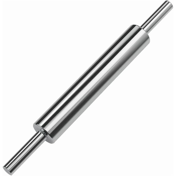 Rolling Pin (17 Inches) –304 Stainless Steel Roll Pins for Baking Pizza Dough Pie Cookie-Dough Roller& Smooth Construction - Essential Kitchen Utensil