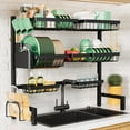 thumbnail image 3 of Adjustable Sink Drying Rack for Kitchen Sink with Multifunctional Baskets, 3 of 9