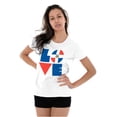 thumbnail image 3 of Domical Republic Flag DR Pride Love Womens Slim Fit Graphic Tee Brisco Brands M, 3 of 5