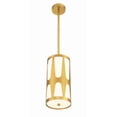 thumbnail image 3 of Crystorama Royston 1 Light Antique Gold Pendant - 7"W x 14"H x 7"D, 3 of 9