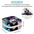 thumbnail image 5 of Rainbow Unicorn Travel Portable Decorative Box - Square Jewelry Storage and Organizer Box for Rings, Earrings, Necklaces, and Bracelets - Suitable for Girls and Women - Necklace Organizer Box, 5 of 6