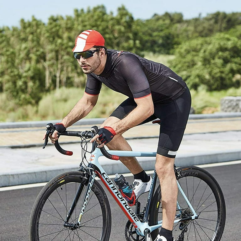Wango Men Bib Sport Cycling Shorts with Padded Breathable Tights Bicycle  Pants