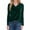 1Green153, variant on XAOFW Women'S T-Shirts Female Velvet V Neck Long Sleeve Solid Color Fashionable Cozy Casual Daily Wear Top