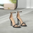 thumbnail image 2 of Sandalia DREAM PAIRS KARRIE Nubuck Negro Tacón de 10.5 cm, 2 of 9