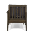 thumbnail image 3 of Ayden Outdoor 5 Piece Acacia Wood Chat Set, Gray, Dark Gray, 3 of 16