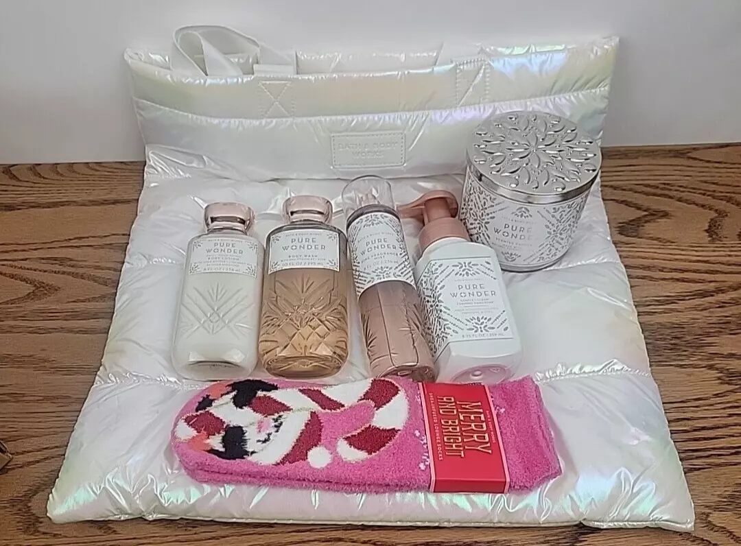 Bath & Body Works Perfumed Pure Wonder 7 Piece Gift Set for Women
