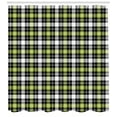 thumbnail image 3 of Ambesonne Geometric Shower Curtain, Vertical Square Lines, 69"Wx84"L, Black Grey Lime Green, 3 of 3