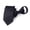 Black-Strip, variant on Men's Pre-Tied Adjustable Zipper Necktie 100% Polyester Formal Business Fashion