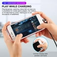 thumbnail image 3 of Data Cable Suction Heads USB Charger Line 3-in-1 Rotation Mobile Phone Fast Charging Cord  Purple  2m, 3 of 10