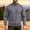 Dark Gray, variant on Men's Sweatshirts Mock Neck Solid Color Long Sleeve Sweat shirt Warm Winter Casual Pullover Basic Top